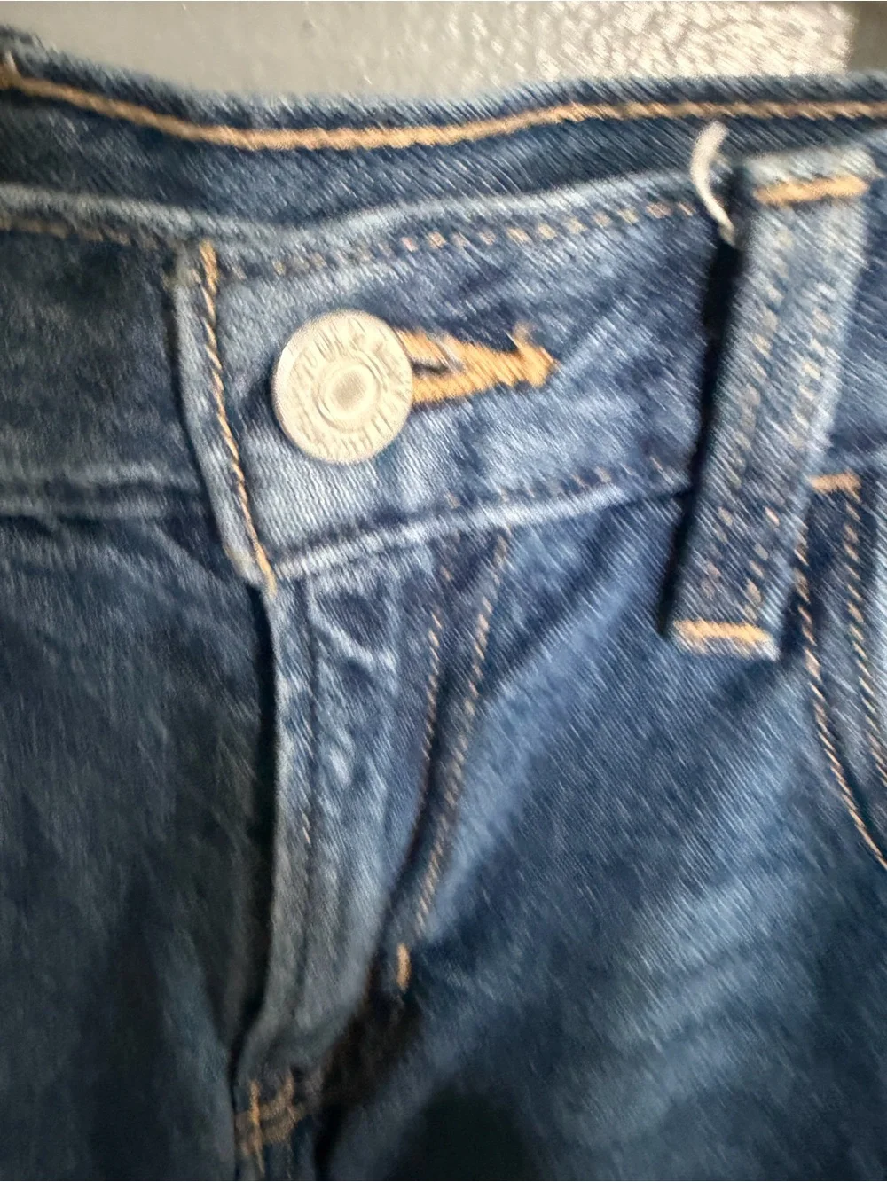 Old Navy Girl’s Blue Straight-Leg Jeans with Strawberry Embroidery
